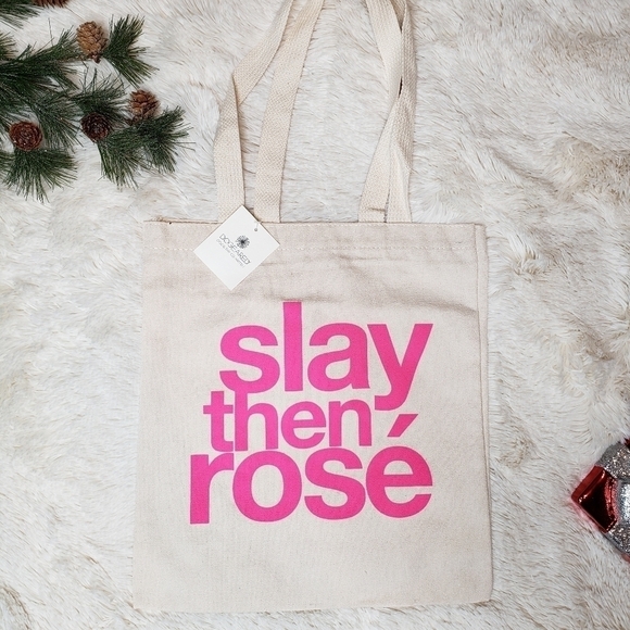 NWT Dogeared Slay then Rose tote bag - Picture 2 of 5